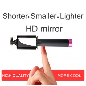 Tongsis Cermin dengan Wired Shutter - Black - 5