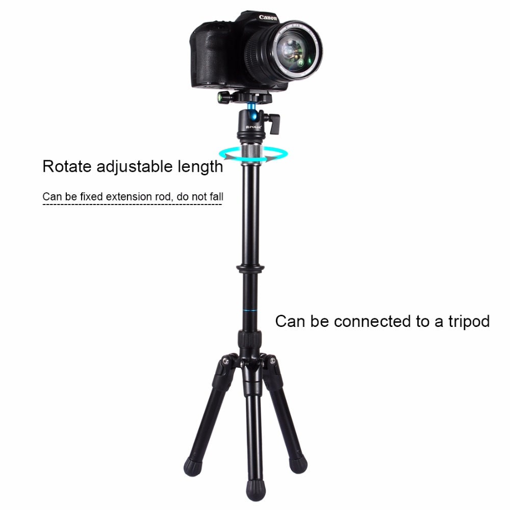 PULUZ Handheld Monopod 3/8 Screw for DSLR - Black - 3