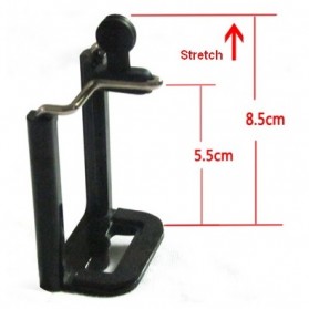 Universal Clamp 6-8cm for Smartphone with 0.25 Inch Screw Hole Medium - SC-M - Black - 4
