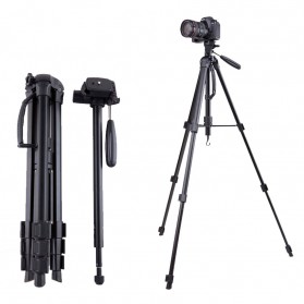 Action Camera, Camera, Tripod, Camera Case - Cambofoto Professional DSLR Tripod + Monopod - SAB264 - Black