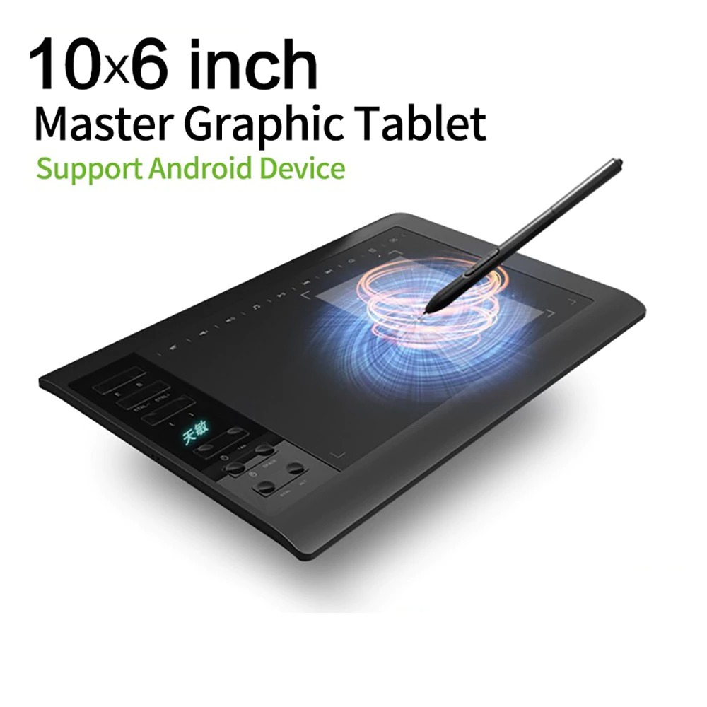 10moons Graphics Digital Drawing Tablet With Stylus Pen G10 Black Jakartanotebook Com