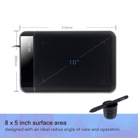 XP-Pen Smart Graphics Drawing Pen Tablet Rainbow Series - Star 01 - Black - 2