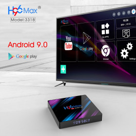Vontar Mini Smart TV Box 4K Android 9.0 4GB 32GB with Voice Remote - H96 MAX - Black - 6