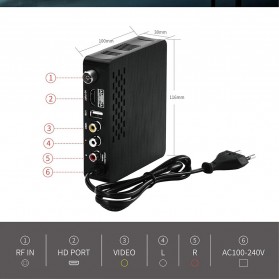 Pantesat Digital TV Tuner Set Top Box WiFi Receiver DVB-T2 - HD-3820 - Black - 6