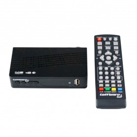 Taffware Bien4 Digital Satellite TV Tuner Box Receiver H.264 1080P DVB-T2 - Black