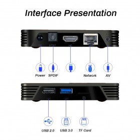 OTT TV Box Media Player 4K Android 11 2/16GB - X88 Pro 10 - 9