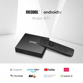 Mecool Smart TV Box Receiver Android 10 DVB-T2 2GB 16GB - KT1 - Black