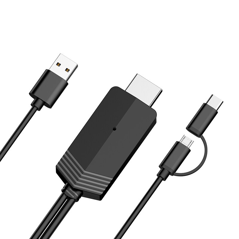 MiraScreen Kabel 2 in 1 Mirroring AnyCast Miracast Airplay Micro USB
