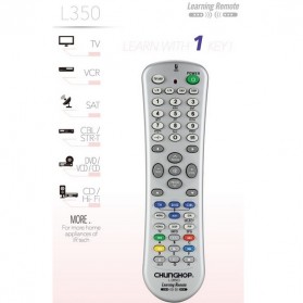 Chunghop Universal Smart Remote Control Learn Function for TV DVD CBL SAT - L350 - Silver - 3