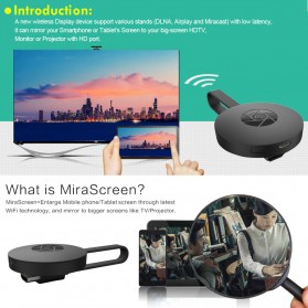 MiraScreen G2 WiFi Display Dongle Full HD 1080P - Black - 7