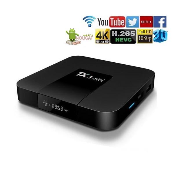 Tx3 Mini Smart Tv Box 4k Android 7 1 Wifi 1gb 8gb Black Jakartanotebook Com