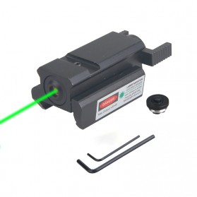 TGPUL Tactical Green Dot Infrared Hunting Laser Sight Gun Mount Airsoft Rifle Pistol 11mm - LS15 - Black/Green