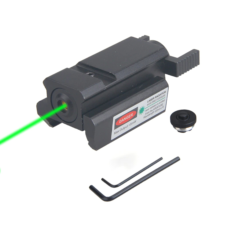 Gambar produk TGPUL Tactical Green Dot Infrared Hunting Laser Sight Gun Mount Airsoft Rifle Pistol 11mm - LS15