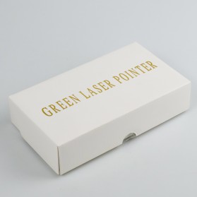 TaffLED Green Beam Laser Pointer 1MW 532NM with Baterai+Charger - YL-301 - Black - 9