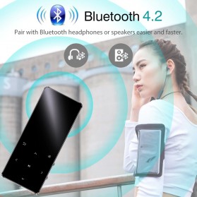 Tengsen MP3 Player Digital Audio Player Bluetooth Touchscreen 8GB - X3 - Black