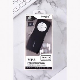 JINGMICAI MP3 Player Walkman Micro SD Slot - JM-651N - Black