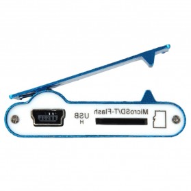Pod MP3 Player TF card dengan Klip - KX56 - Silver - 4