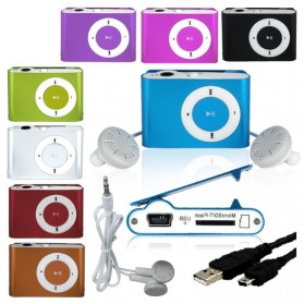 Pod MP3 Player TF card dengan Klip - KX56 - Silver - 5