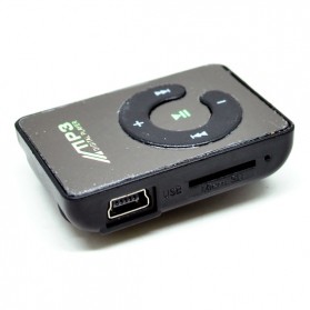 C-Logo MP3 Player Micro SD Card dengan Klip - Black - 2
