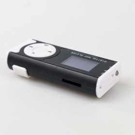 MP3 Player Dengan Slot TF & Clip & LED Flashlight - GC8945 - Black - 3