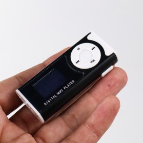 MP3 Player Dengan Slot TF & Clip & LED Flashlight - GC8945 - Black - 4