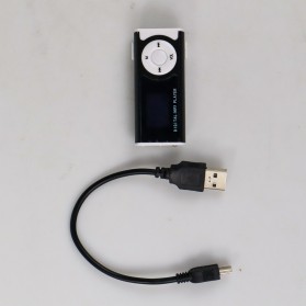 MP3 Player Dengan Slot TF & Clip & LED Flashlight - GC8945 - Black - 6