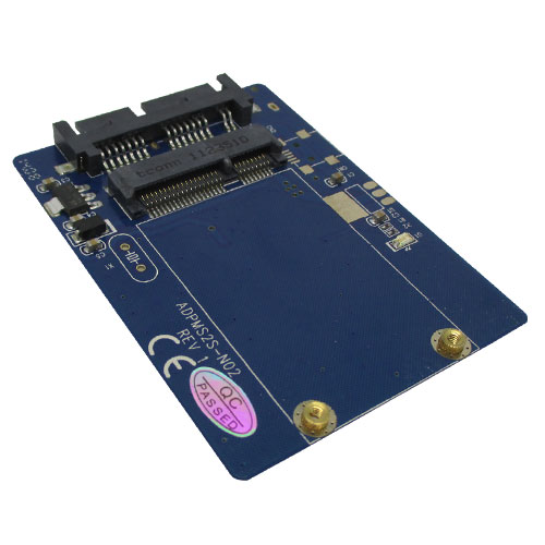Mini PCI-E mSATA SSD to Micro SATA 16 Pin Adapter Card 