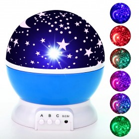 Star Master Lampu Tidur Proyektor Bintang Strarry Light Sphere - F0265 - Blue - 1