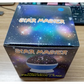 Star Master Lampu Tidur Proyektor Bintang Strarry Light Sphere - F0265 - Blue - 10