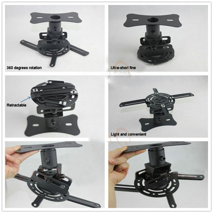 Bracket Gantungan Proyektor 360 Derajat 13KG - T717M - White