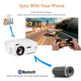 AUN Proyektor Android 800x480 Pixel 1400 Lumens - AM01S - White - 4
