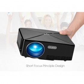 AUN C80 Proyektor Mini Smart HD 720P WiFi 2200 Lumens Android 6.0 - Black - 7