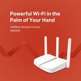 Mercusys Wireless WiFi dan Router Range Extender Amplifier 300Mbps - MW305R - White - 3