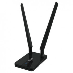 Asus Wireless N300 USB Adapter Dual 5dbi Detachable Antenna - USB-N14 - Black - 1
