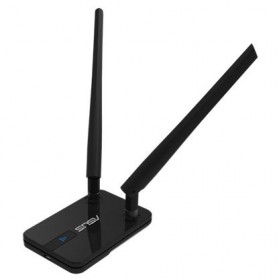 Asus Wireless N300 USB Adapter Dual 5dbi Detachable Antenna - USB-N14 - Black - 2