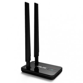Asus Wireless N300 USB Adapter Dual 5dbi Detachable Antenna - USB-N14 - Black - 6