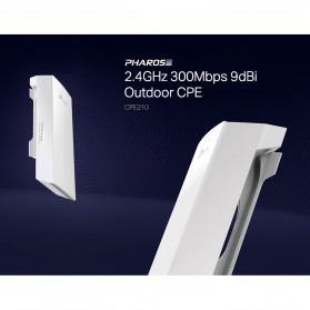 TP-LINK Outdoor CPE 2.4GHz 300Mbps 9dBi - CPE210 - White - 4