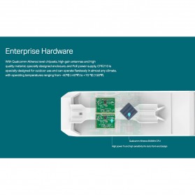 TP-LINK Outdoor CPE 2.4GHz 300Mbps 9dBi - CPE210 - White - 6