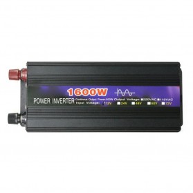 SUNYIMA Pure Sine Wave Car Power Inverter DC 12 to AC 220V 1600W - SY1000 - Black - 1