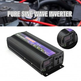 SUNYIMA Pure Sine Wave Car Power Inverter DC 12 to AC 220V 1600W - SY1000 - Black - 7