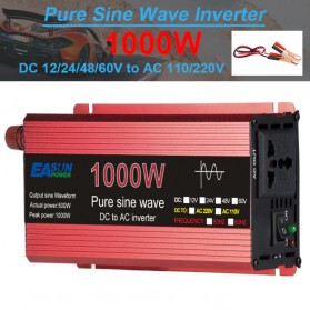 EASUN Pure Sine Wave Car Power Inverter DC 12V to AC 220V 1000W - EAS1000 - Red
