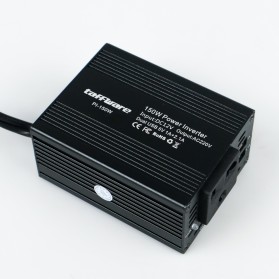 Taffware Power Inverter Mobil dengan 2 USB Port 150W 220V - PI-150W - Black - 5