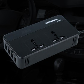 Taffware Car Power Inverter DC 12V to AC 220V 200W 4 USB Port - AKS-9005 - Black - 7