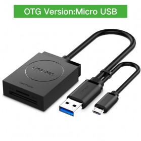 UGreen Card Reader OTG Multifungsi USB 3.0 - 20203 - Black
