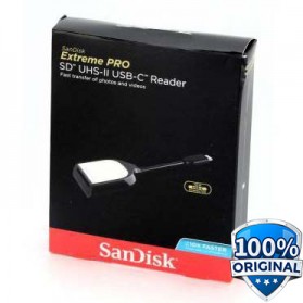 Sandisk Extreme PRO SD Card Reader USB Type C UHS - II - SDDR-409 - Black - 1