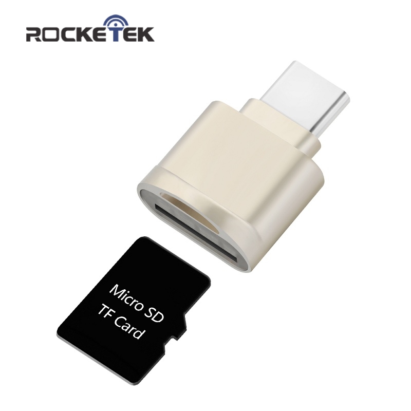 Rocketek Smartphone Otg Card Reader Usb Type C Micro Sd Tcr Tf1 Golden Jakartanotebook Com