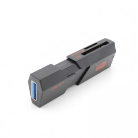 Chuanyu Card Reader USB 3.0 Micro SD / SD Card 5 Gbps - C307 - Black - 5