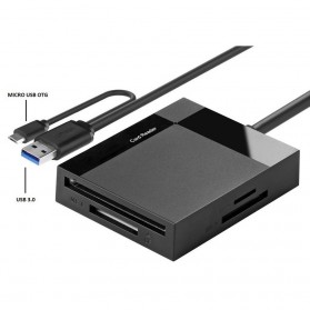 Card Reader Multifungsi USB 3.0 Dengan Micro USB OTG - Black - 3