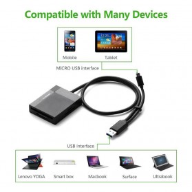 Card Reader Multifungsi USB 3.0 Dengan Micro USB OTG - Black - 6