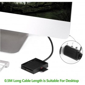 Card Reader Multifungsi USB 3.0 Dengan Micro USB OTG - Black - 7